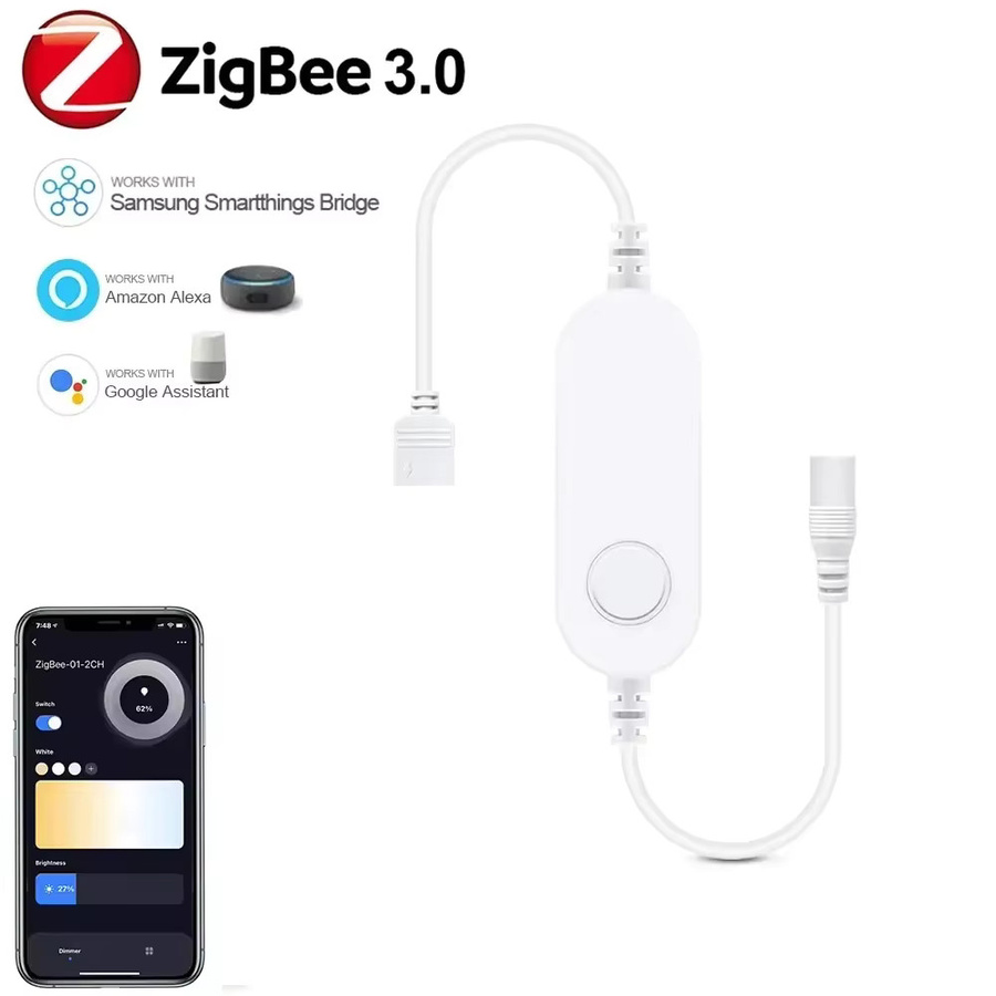 YSRSAI Zigbee LED Schrankbeleuchtung CCT dimmbar, weiße Unterbauleuchte für Küche und Möbel mit App- und Sprachsteuerung für Google Alexa und Amazon Alexa, Länge: 30 cm - Bild 2