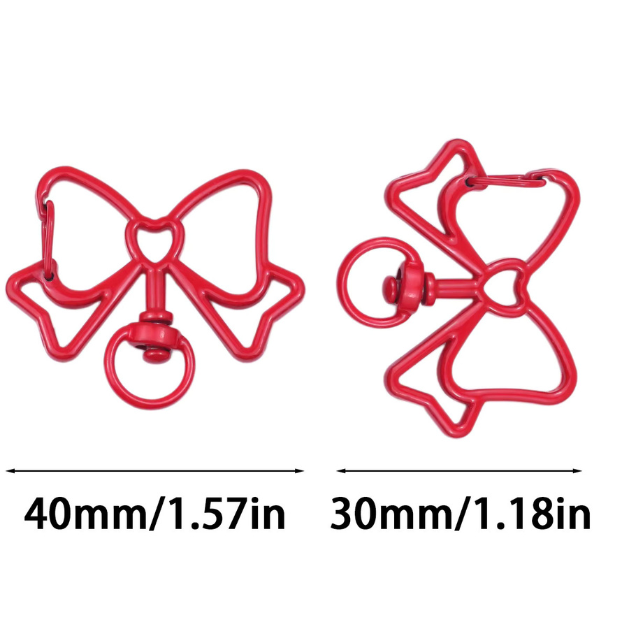 wlyees Bogenverschluss, Zinklegierung, Rot, 40 mm - Bild 2