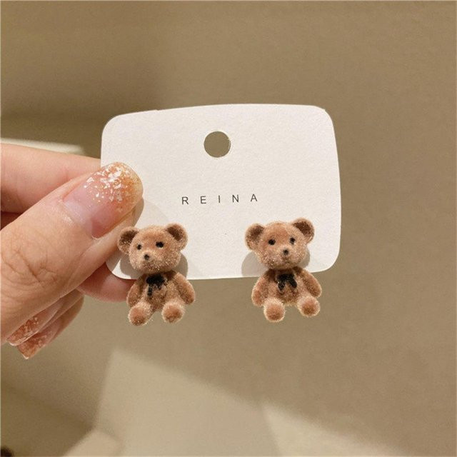Lucky Star Jewelry Ohrringe, Teddybär, Häschen, Weiß, Mädchen - Bild 1