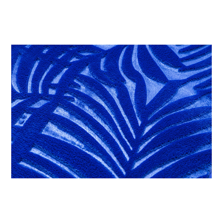 3D-Badvorleger Blatt von viva domo in Blau mit floralem Design und modernem Nature-Look - Bild 3