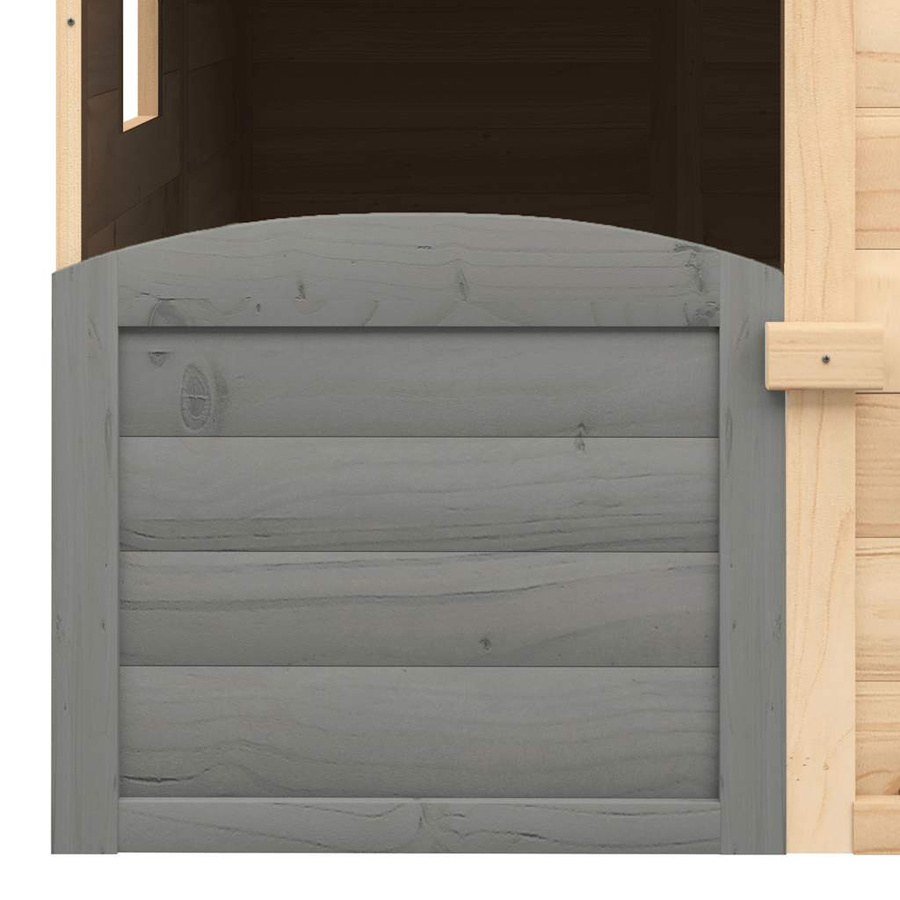 Vidaxl Spielhaus aus Tannenholz mit Türen und Blumentöpfen - Bild 3
