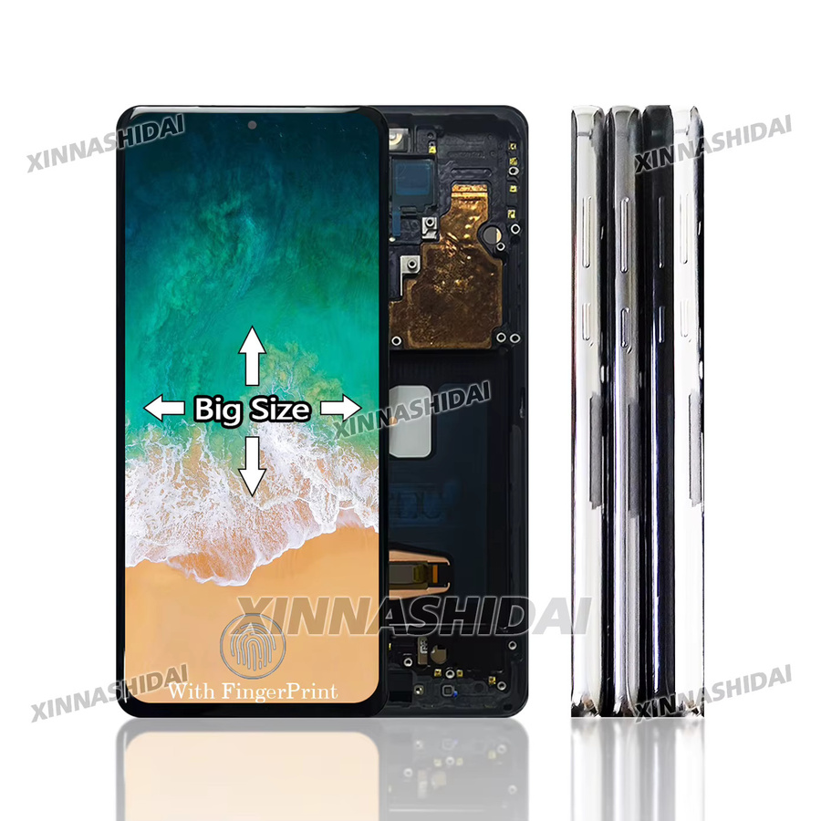 Samsung OLED-LCD-Display Ersatz mit Rahmen für S20 Ultra G998F SM-G988B/DS G9880 in Schwarz oder Grau - Bild 4