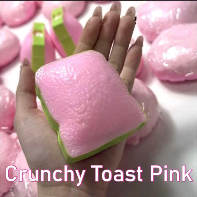 Crunch Squishy Toast, Slow Rise Squishy, rosa - Bild 1