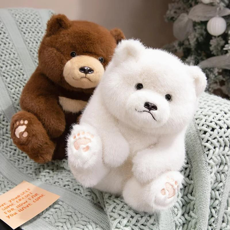 Kidsly Bärenplüschpuppe, braun/weiß, 28cm - Bild 2