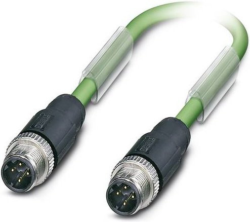 Phoenix Contact 1524404 Sensor-Aktor-Datensteckverbinder M12 Stecker gerade, 4-polig, grün, 15,00 m - Bild 1