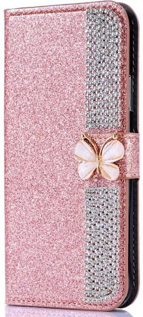 Leder Portemonnaie Hülle für Samsung Galaxy S26 Ultra S25 FE S24 S23 S22 Plus A14 A15 A16 A17 A26 A36 A56 A54 A34 A35 A55 A13 A33 in Pink - Bild 1