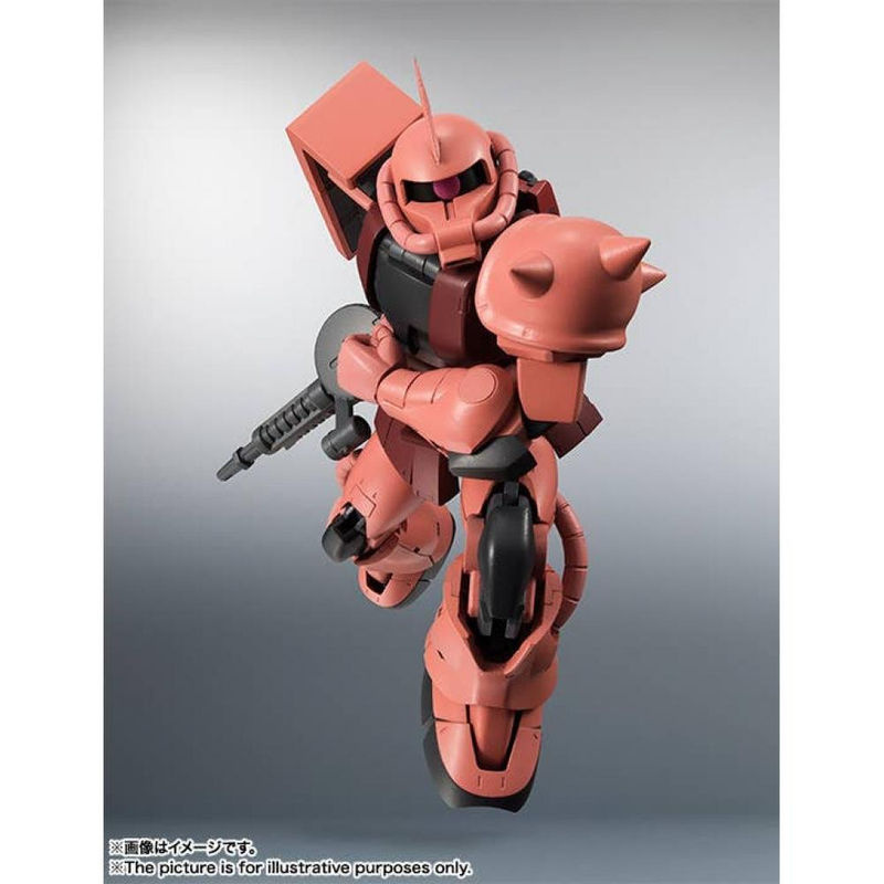 Bandai Robot Gundam DamaShii Côté MS MS 06S Zaku de Char Version Anime Modell in Rot - Bild 7