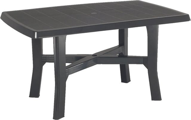 Progarden Gartentisch Rodano Rechteckig aus Kunststoff in Anthrazit Matt, B/T/H: 138 x 88 x 88 cm - Bild 1