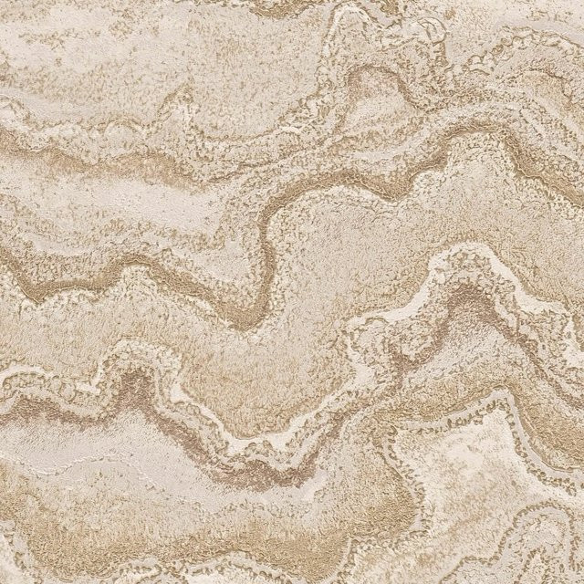 PROFHOME Grafik Tapete Marmoroptik mit Metallic Effekt in Grau Gold Beige, Vlies Tapete, Breite: 0,53 m, Länge: 10,05 m - Bild 1