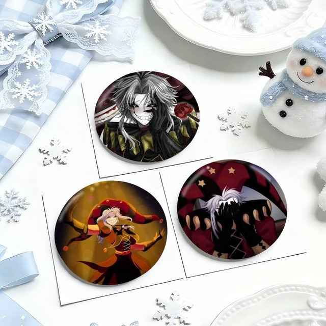Freak Circus Cosplay Abzeichen Pin, Weißblech Brosche, Metall, Bunt / Mehrfarbig - Bild 1