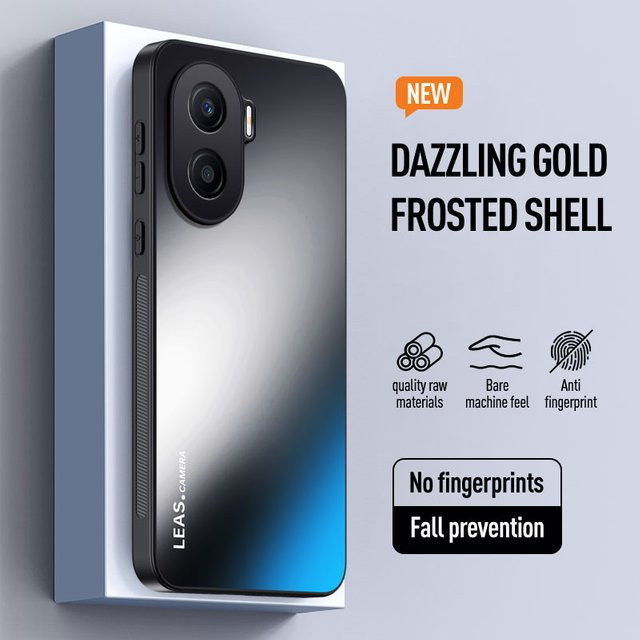 Mattierte Silikon Schutzhülle für Huawei Nova Pro SE in Blau und Schwarz - Bild 1