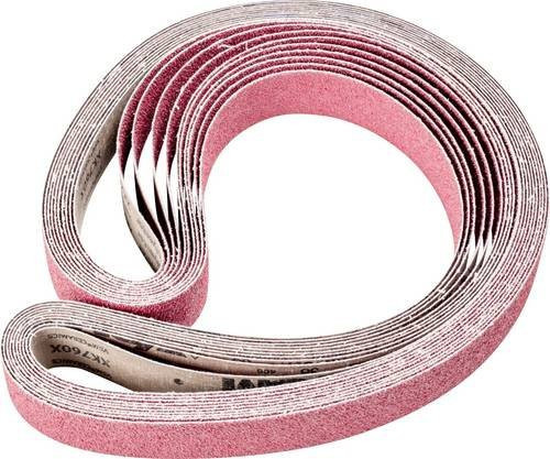 PFERD Keramikkorn Schleifband für Bandschleifer, Körnung 36, Farbe Pink, 10 Stück, B: 50 mm, L: 2000 mm - Bild 1