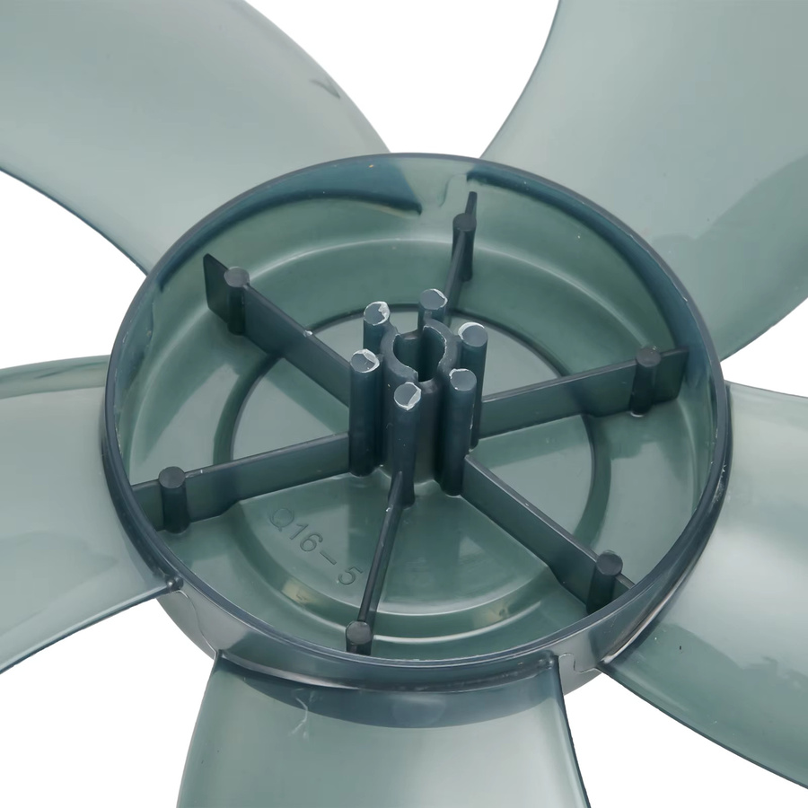 LEENKEA Ersatz-Lüfterflügel aus Kunststoff mit fünf Blättern und Mutternabdeckung für 16-Zoll-Standventilatoren, transparent und weiß - Bild 4