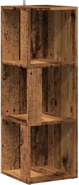 vidaXL Eckregal in Altholz-Optik braun aus Holzwerkstoff, B/T/H: 33 x 33 x 100 cm - Bild 1