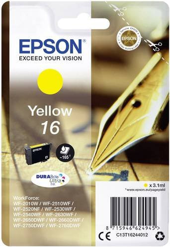 Original Epson Tintenpatrone 16 Gelb C13T16244012 - Bild 1