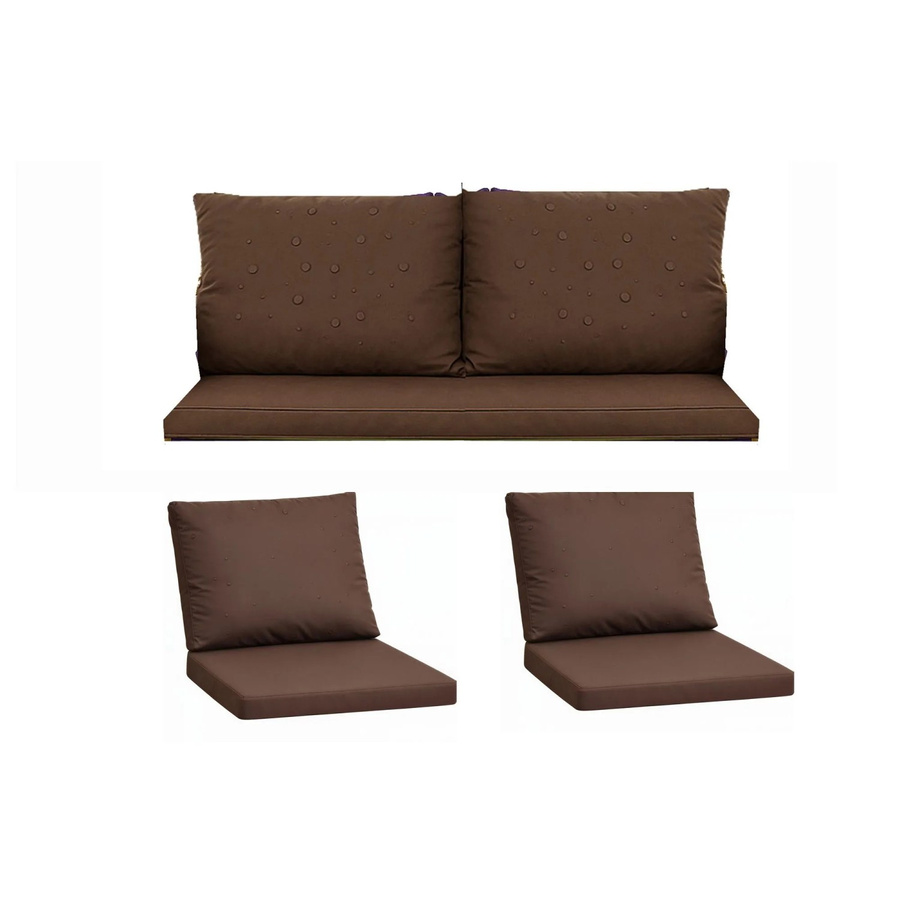 Setgarden Komfort Set Gartenloungekissen für Technorattan-Möbel in Braun, 1-teilig, B: 110 cm, T: 60 cm - Bild 2