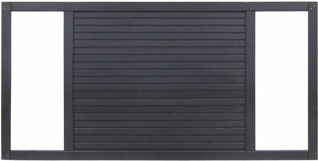 Sichtschutzzaun Element Duo von Andrewex in Anthrazit aus Kiefernholz und PVC, semi-transparent, 3-fach lasiert, H x B: 180 x 90 cm - Bild 1