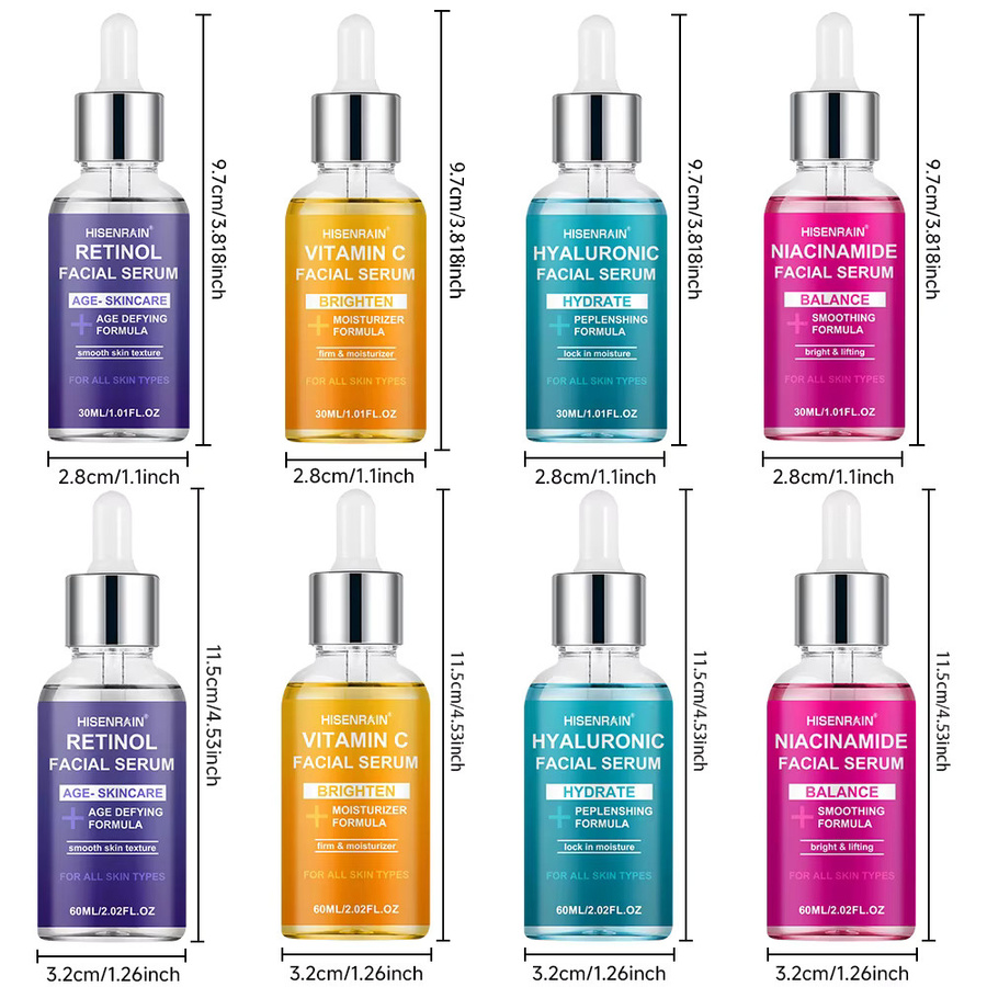 HISENRAIN Feuchtigkeitsspendende Essenz Serum, 4-teiliges Set, Unisex - Bild 3