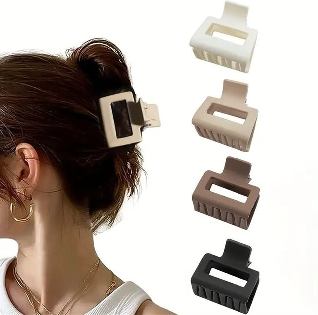 VIKAR Haar Klaue Clips, 4 Stück, 4 cm, matt, Damen - Bild 1