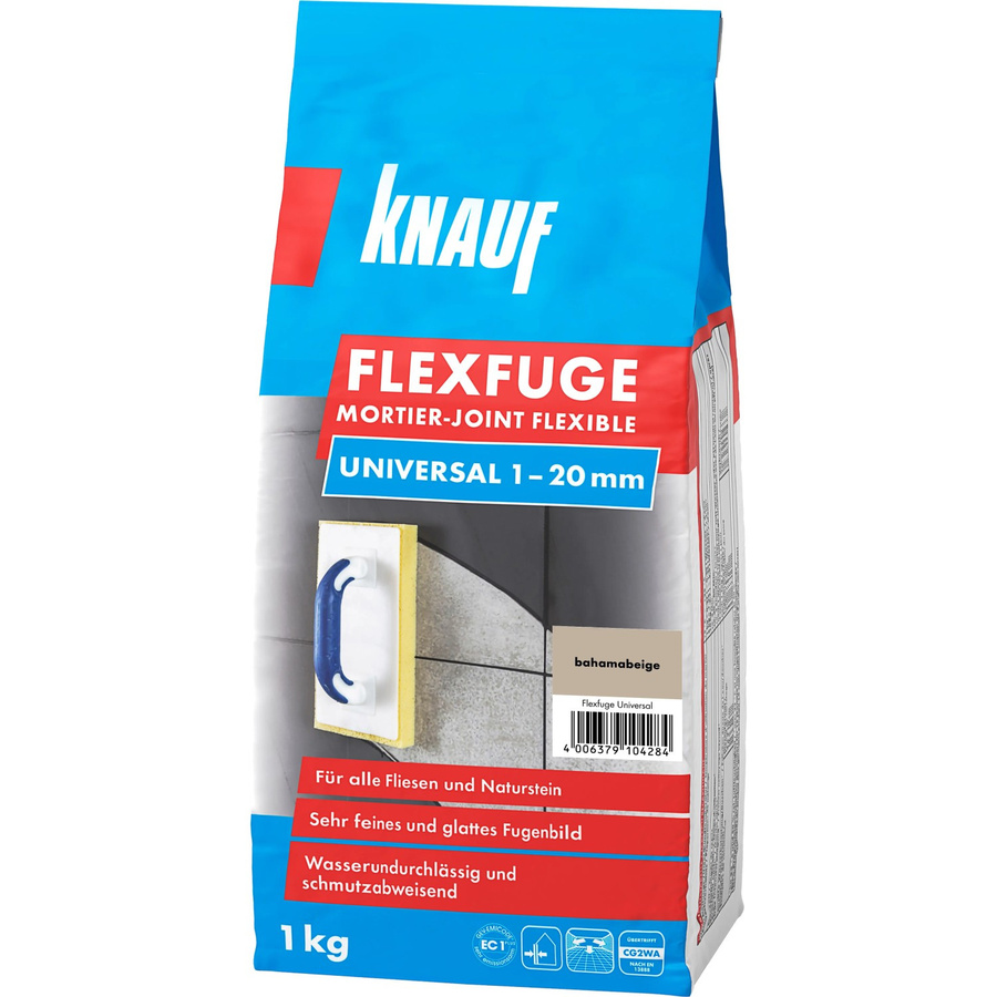 Knauf Flexfuge Universal Bahamabeige 1 kg - Bild 2