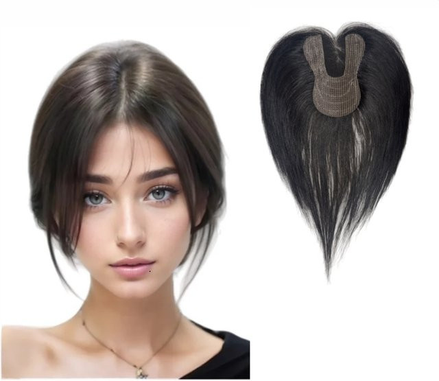 Anemone Haarteil Pony für Damen, natürlich, ohne Clips - Bild 1