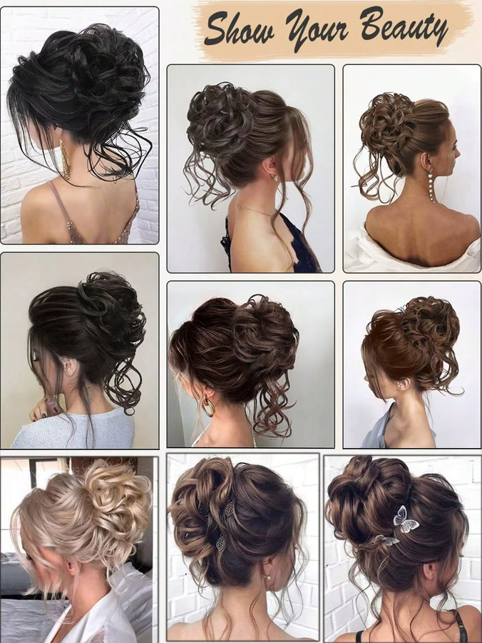 EZ&AS Haarverlängerung Chignon, hellbraun, Damen - Bild 3