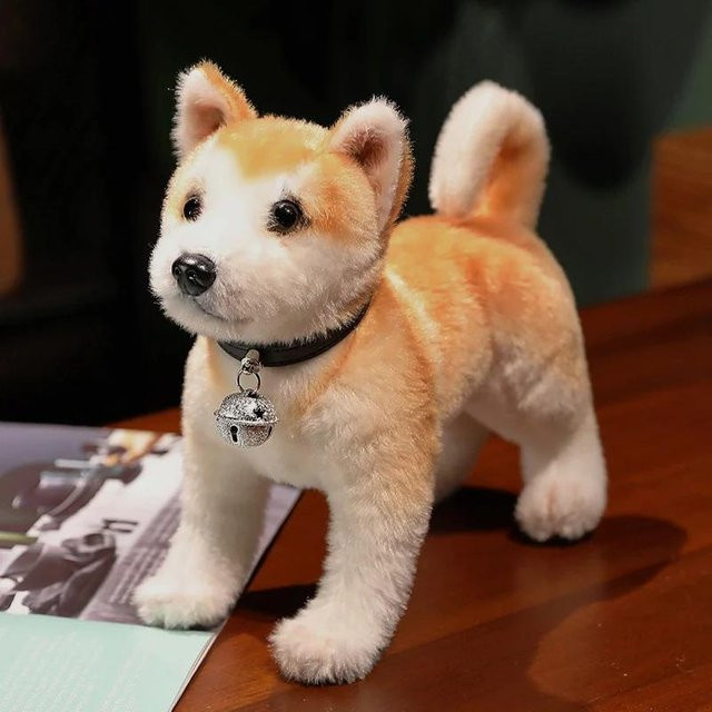 Kidsly Akita Hund Plüschtier, braun, 25cm - Bild 1
