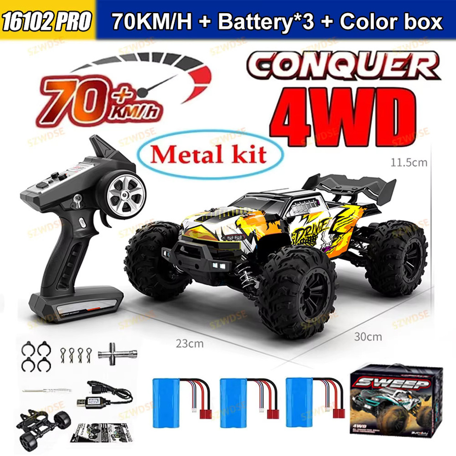 WLtoys 16101PRO 16102PRO RC Auto, 4WD, Hochgeschwindigkeits-Brushless-Motor, ab 14 Jahren - Bild 7