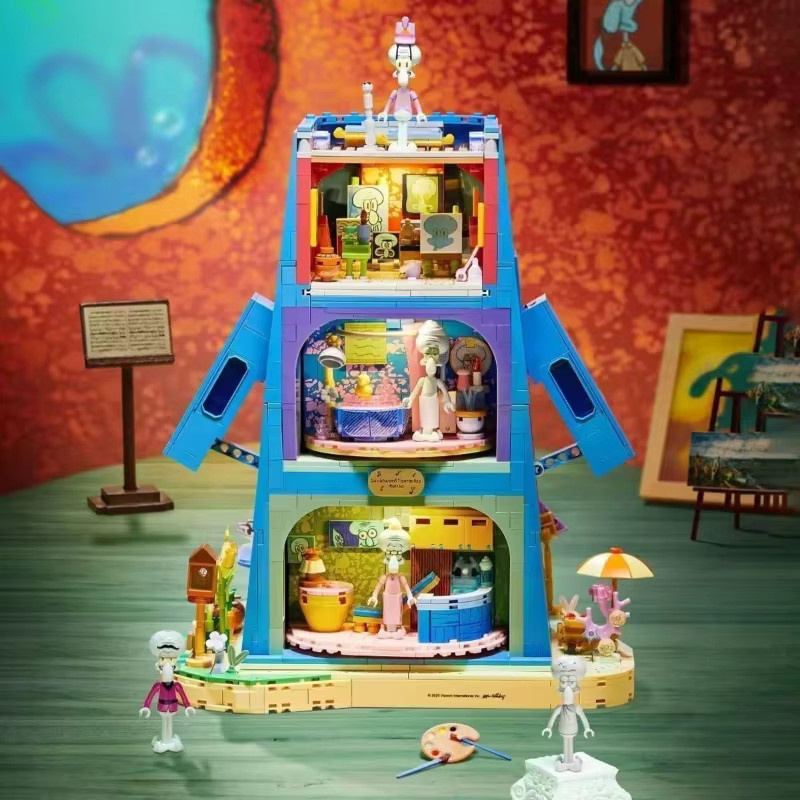 AREA-X Spongebob Krusty Krab Restaurant Squidward Modell-Bausteine - Bild 2