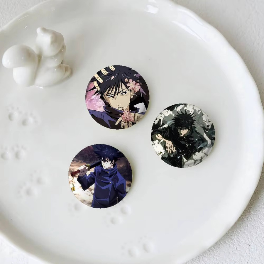 Kayou Brosche, F-Fushiguro M-Megumi, Runde Anstecknadel, Cartoon-Idol-Cosplay - Bild 3