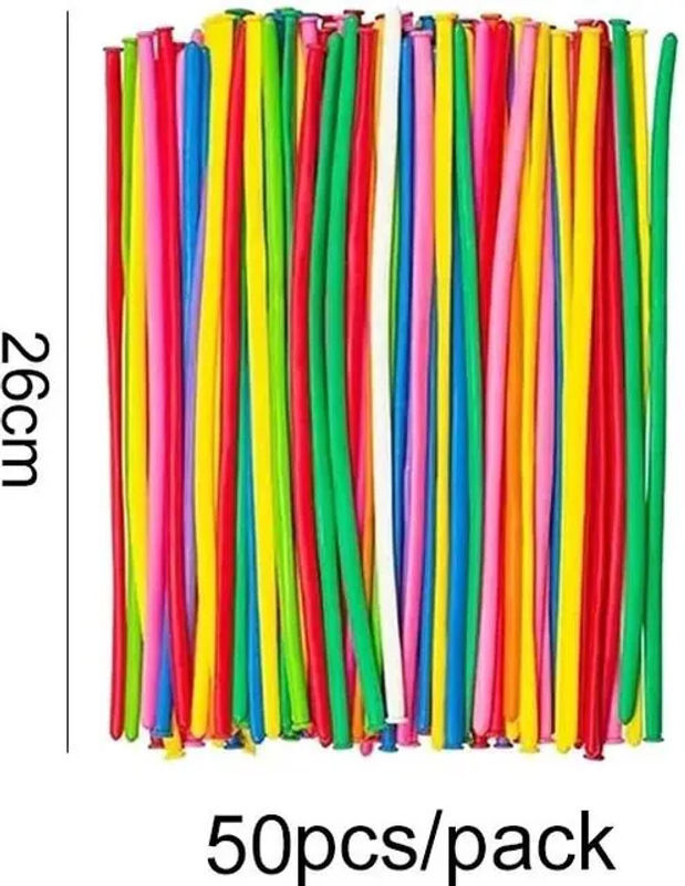 100er Set bunte Latexballons im Spiralstreifen-Design mit Luftpumpe für Geburtstag, Hochzeit und weitere Feierlichkeiten, mehrfarbig - Bild 3