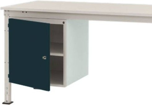Manuflex ZB4963.7016 Gehäuse-Unterbau Universal Stationär mit 1 Tür links angeschlagen, Nutzhöhe: 50 cm, für Tischtiefe: 80 cm - Bild 1