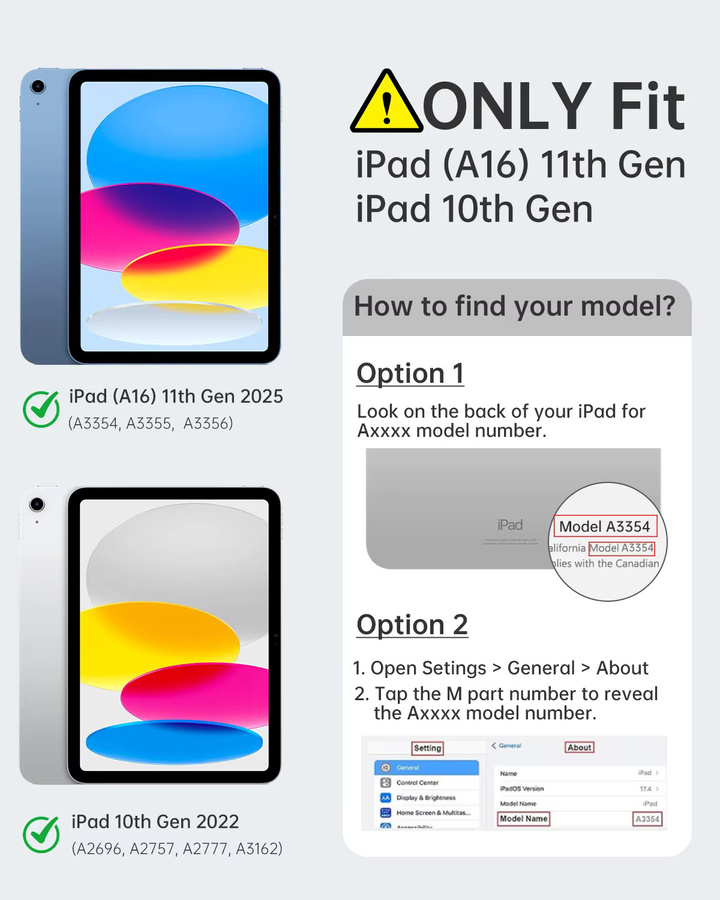 Dadanism Schutzhülle für iPad 11 Zoll (11. Generation 2025) und iPad 10,9 Zoll (10. Generation 2022) mit Stifthalter als Folio-Standhülle in Schwarz - Bild 2
