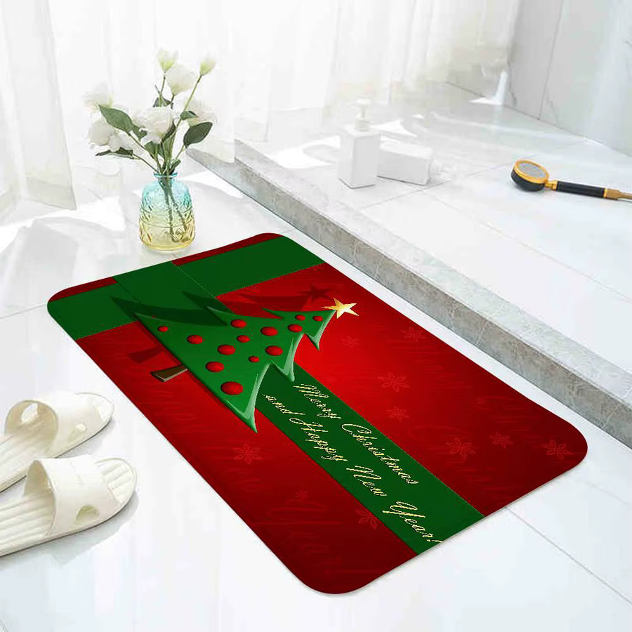 52TOYS Weihnachten Fußmatte, saugfähige und schmutzabweisende Bodenmatte für Badezimmer, Küche oder Eingangsbereich, mehrfarbig, B/T: 60 x 40 cm - Bild 4