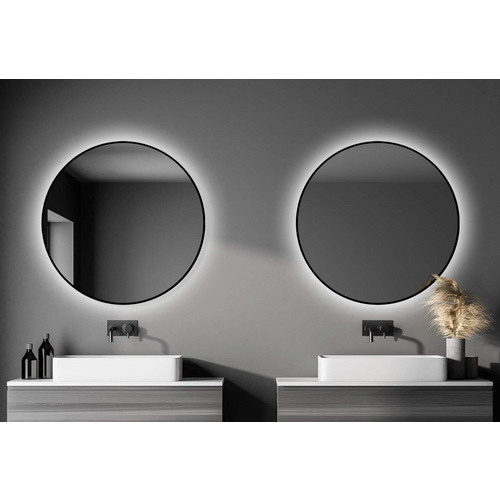 TALOS LED-Schminkspiegel Globo Rund in Schwarz Matt mit Durchmesser: 100 cm - Bild 3