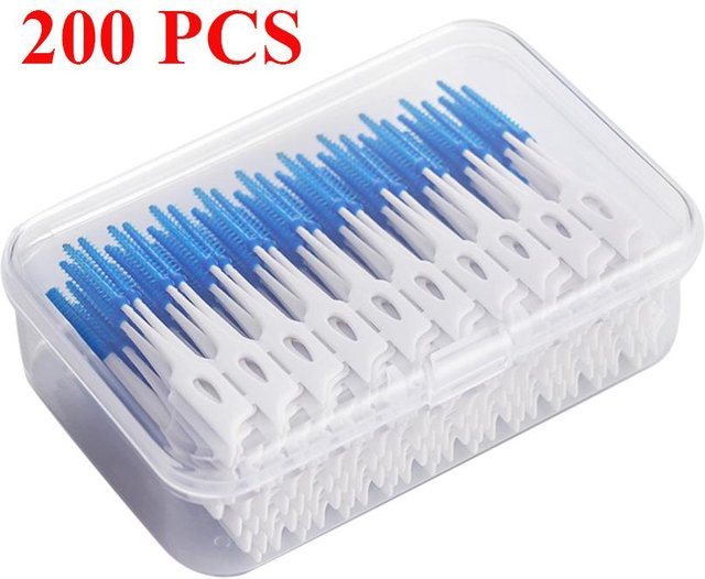 Binchi Health Electronics Silikon-Interdentalbürsten, 40-200 Stück - Bild 1