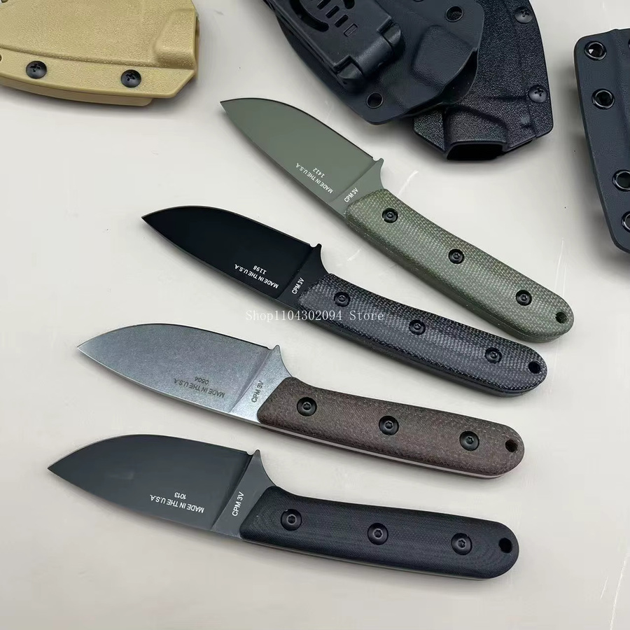 Pacaya D2 Stahl EDC-Messer Schwarz, feststehendes Outdoor-Messer für Camping, Angeln und Wandern - Bild 4