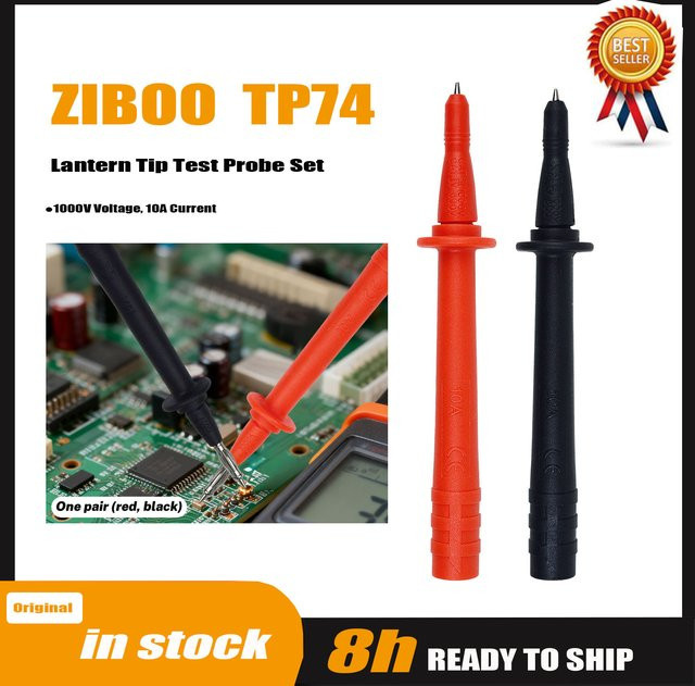 ZIBOO Test-Sonden-Set mit Slim-Reach Flat Blade Probes TP1, Lantern Tip Test Probe Set TP74 und Test-Sonden-Verlängerung TP280 für TP4, TP2 und TP220 - Bild 1