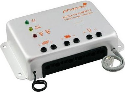 Phocos ECO-N-MPPT 85/15 MPPT Laderegler für 12 V und 24 V mit 15A in Silber - Bild 1