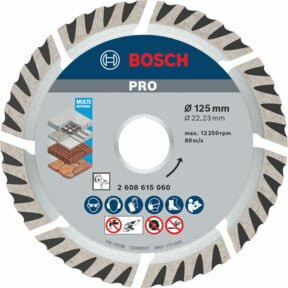 Bosch Diamanttrennscheibe Standard for Universal für Beton und Universalmaterial, 10er-Pack, Durchmesser: 125 mm, Bohrung: 22,23 mm, Dicke: 2 mm, Segmenthöhe: 10 mm - Bild 2