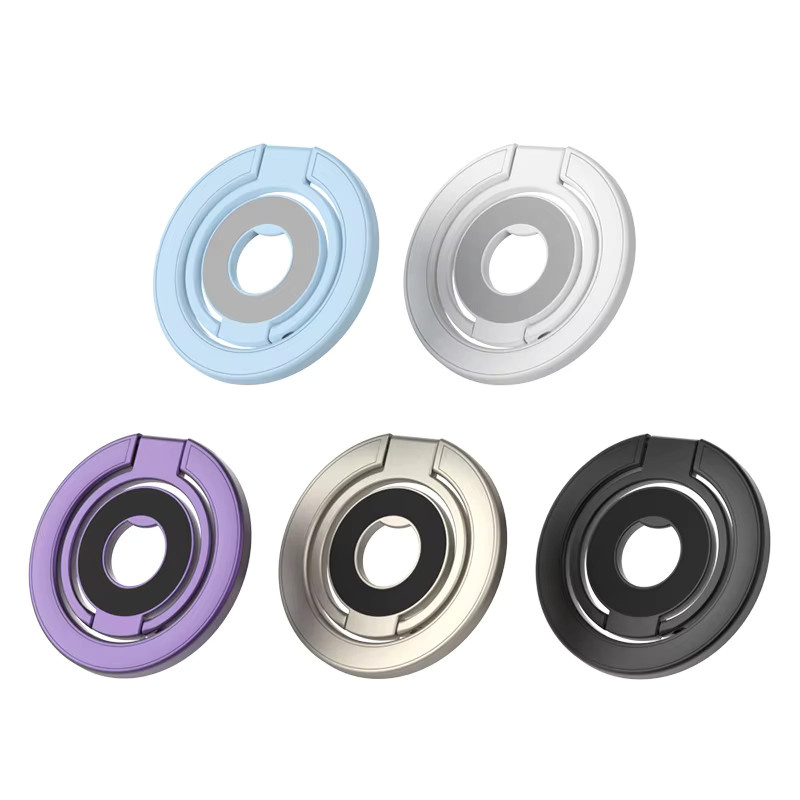YTDMEN Magnetischer Telefonringhalter in Gelb, zusammenklappbarer doppelseitiger Magnet-Halter für iPhone 16 15 14 Pro und andere Smartphones - Bild 3