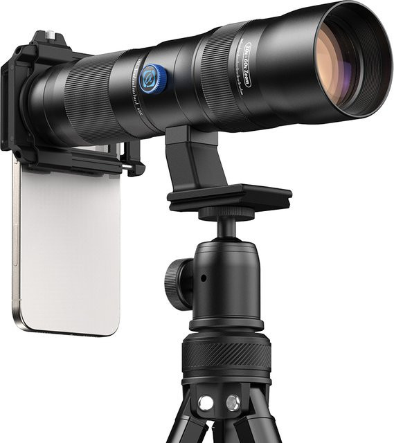 APEXEL Zoomobjektiv 20x-60x Tele-Teleskoplinsen für iPhone und Android-Telefone in Schwarz - Bild 1