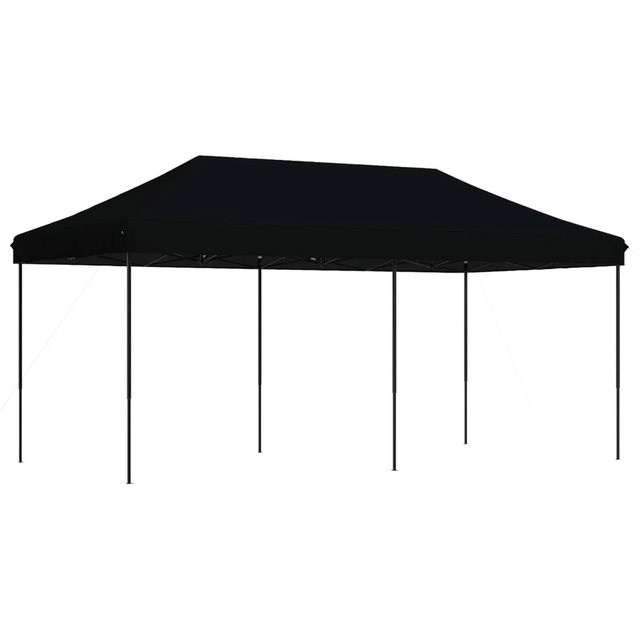 vidaXL Party-Zelt Schwarz aus Oxford-Stoff und Stahl, B/T/H: 580 x 292 x 315 cm - Bild 2
