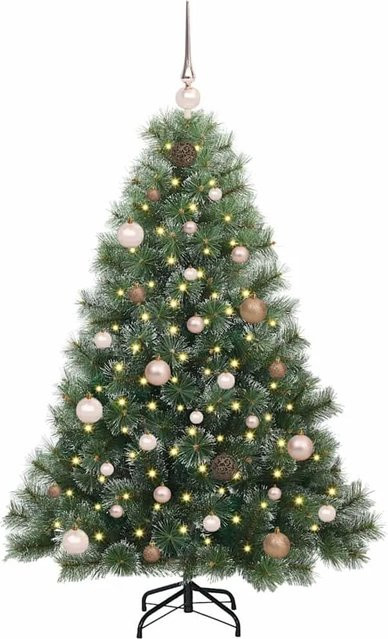 vidaXL Künstlicher Weihnachtsbaum Grün 150 cm mit 150 LEDs aus PE und PVC - Bild 1