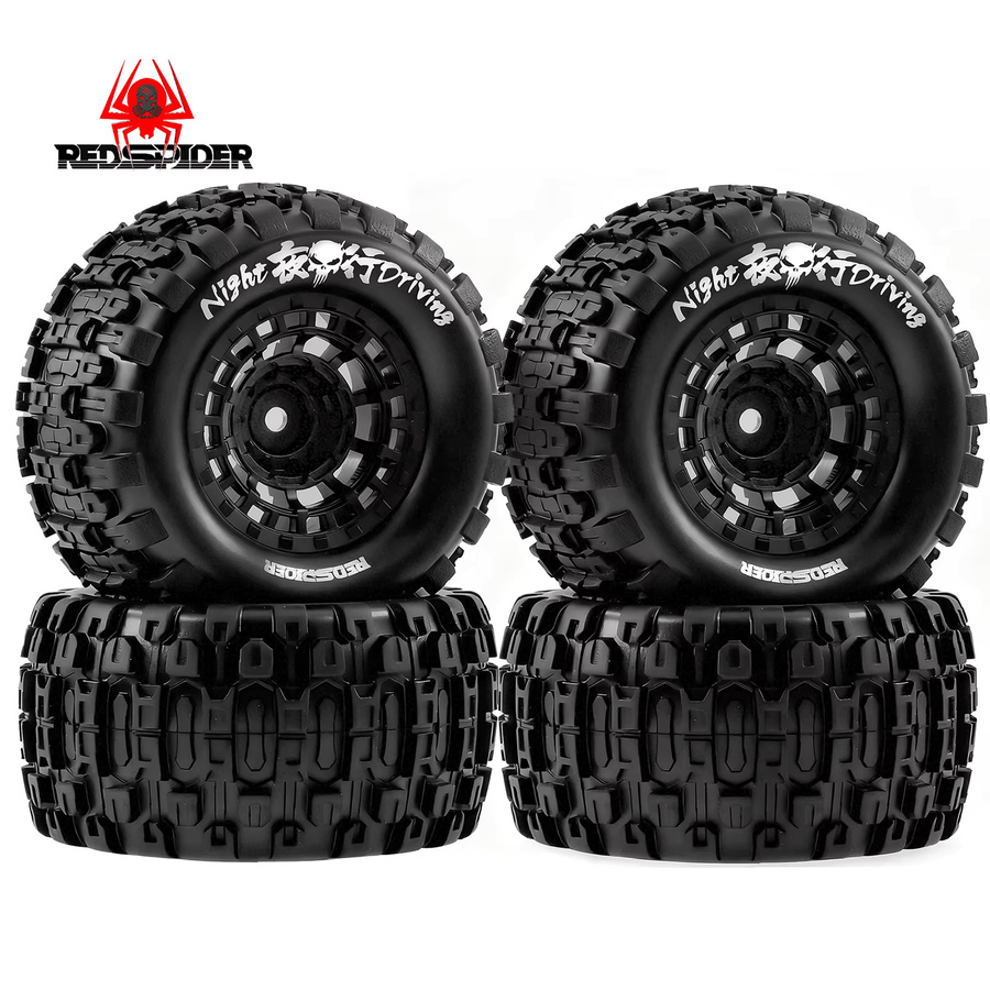 ARRMA RC Auto Gummi Offroad-Reifen Felgensatz, Schwarz - Bild 4