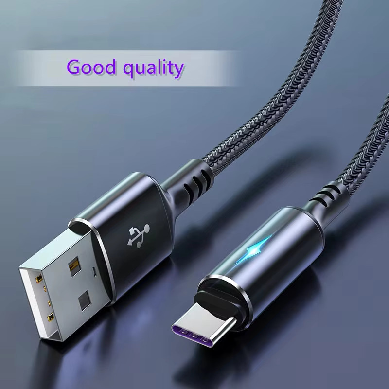 NNBILI USB Typ C Ladekabel 5A Superschnell USB-C Kabel in Lila für Xiaomi Realme Honor Huawei Poco OnePlus - Bild 2