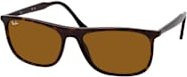 Ray-Ban RB 2216 Sonnenbrille, Rechteckig, Vollrand, Kunststoff, Braun, Unisex - Bild 1