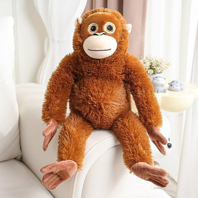 Affe Orang-Utan Cartoon Gorilla Plüschtier, braun, ab 14 Jahren - Bild 1