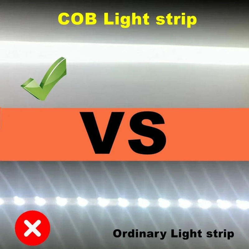 MnnWuu COB LED Streifen Licht IP67 mit EU-Netzstecker, flexibles Lineares Licht in Weiß, wählbar zwischen 3000K, 4000K und 6000K, 220V - Bild 3