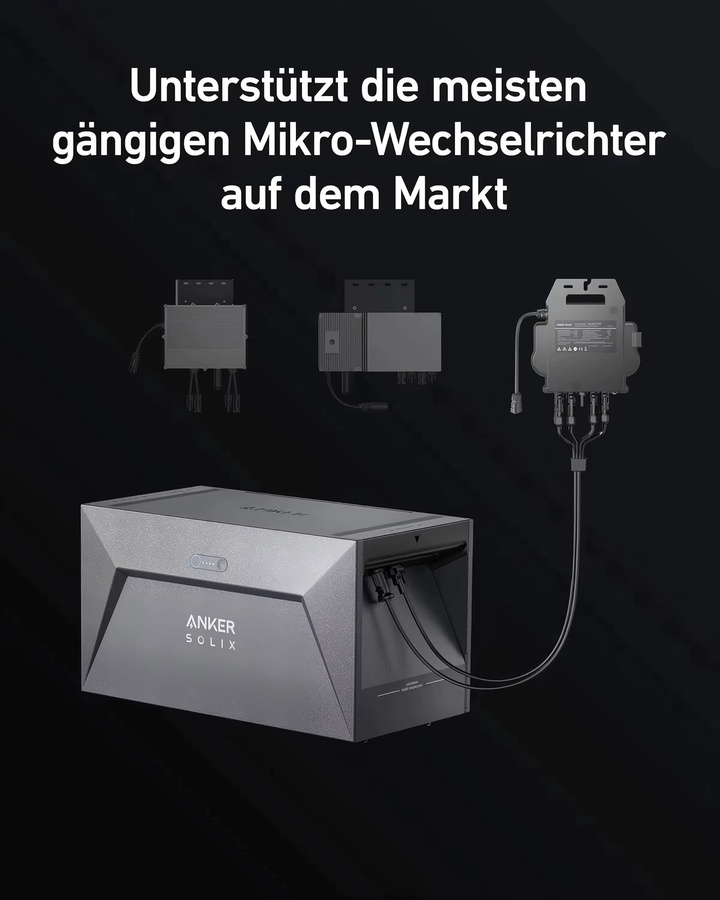 Anker SOLIX Solarbank E1600 mit integriertem 0W-Schalter und integrierter Heizung, Grau, 1600 Wh - Bild 5